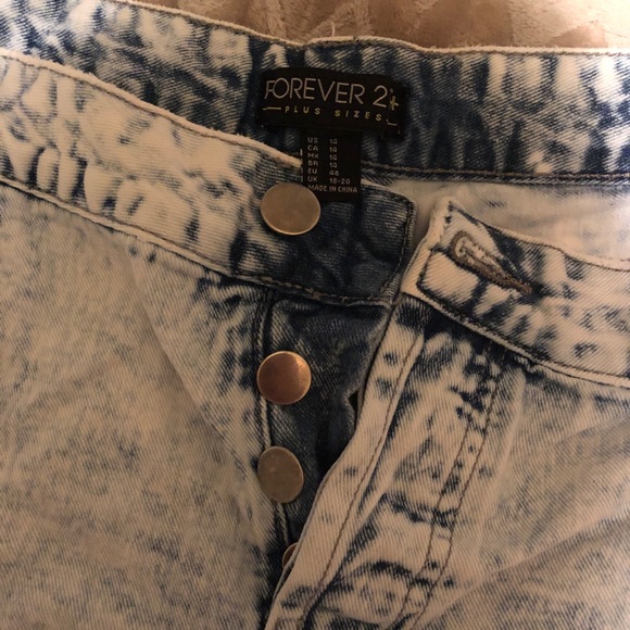 Blue Jean Distressed Shorts - Picture 2 of 2